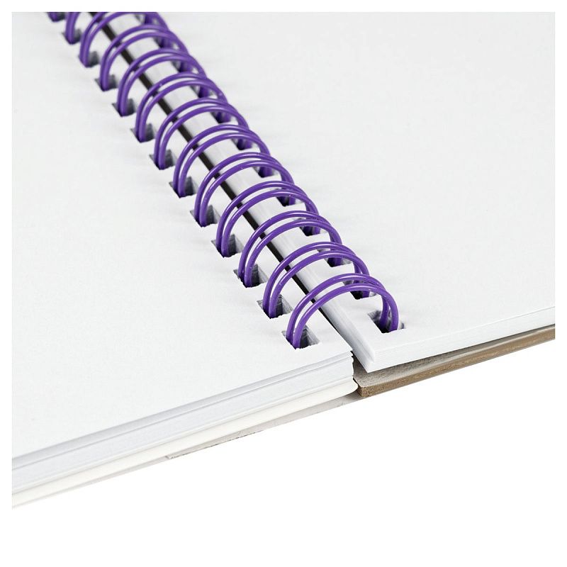 Скетчбук для графики и эскизов 40л., 190*190 Greenwich Line "Crystal. Amethyst Stone", на гребне, 160г/м2