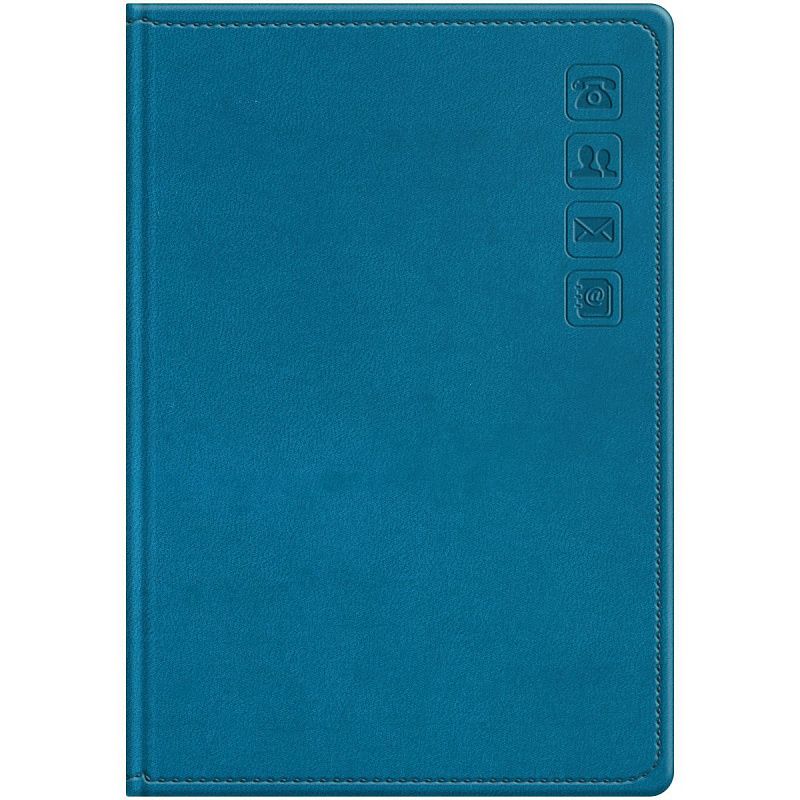 Телефонная книга А5, 80л., кожзам, BG "Winner. Dark teal", с вырубкой