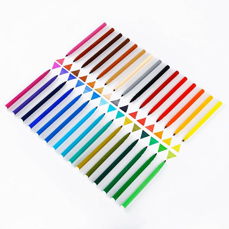 Фломастеры Centropen "Washable", 30цв., смываемые, блистер