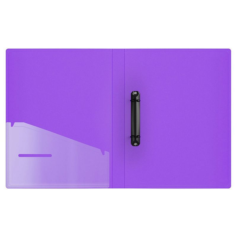 Папка на 2 кольцах Berlingo "Envy" A4, 24мм, 700мкм, D-кольца, с внутр. карманом, фиолетовая 