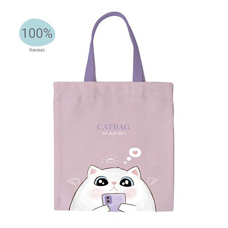 Сумка-шоппер MESHU "Catbag", 33*40см, канвас 