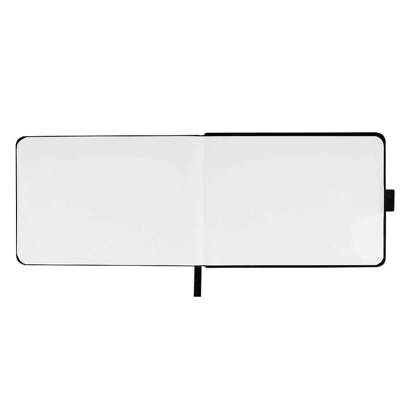 Скетчбук 100л., 210*148 Гамма "Студия", черный, твердая обложка, на резинке, белая, 110г/м2