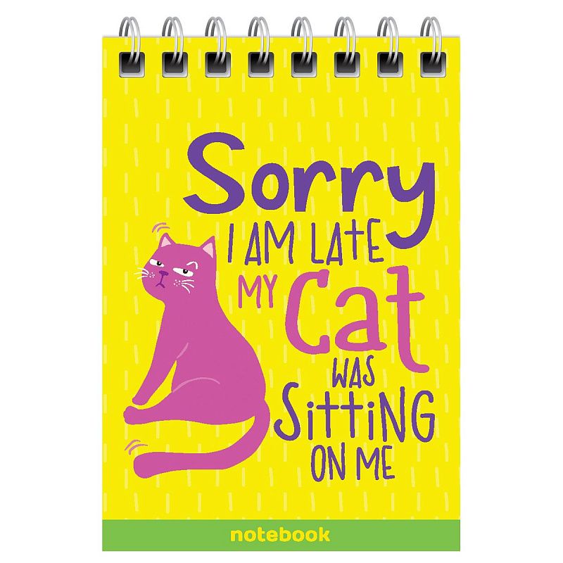 Блокнот А7 40л. на гребне BG "Funny picture"