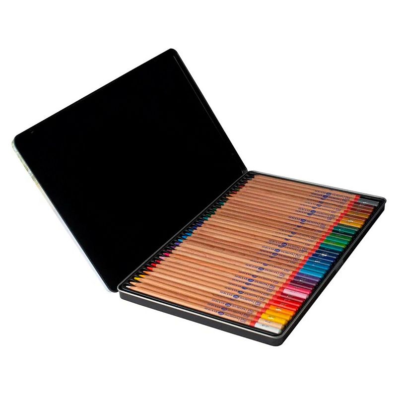 Набор профессиональных цветных карандашей "Мастер-Класс", 36 цветов, в жестяном пенале