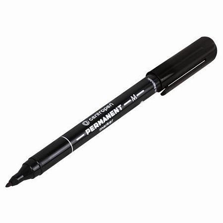Маркер перманентный CENTROPEN 2846, ЧЕРНЫЙ, тонкий наконечник, 1 мм, 6 2846 9412 