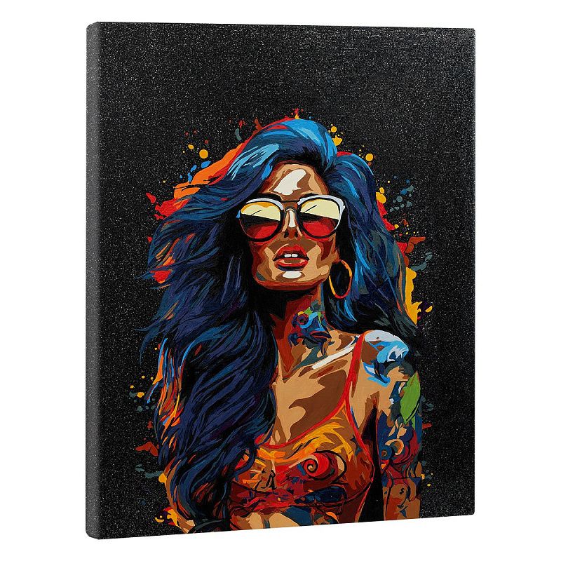 Картина по номерам на холсте с глиттером ТРИ СОВЫ "Драйв", 40*50, с акриловыми красками и кистями