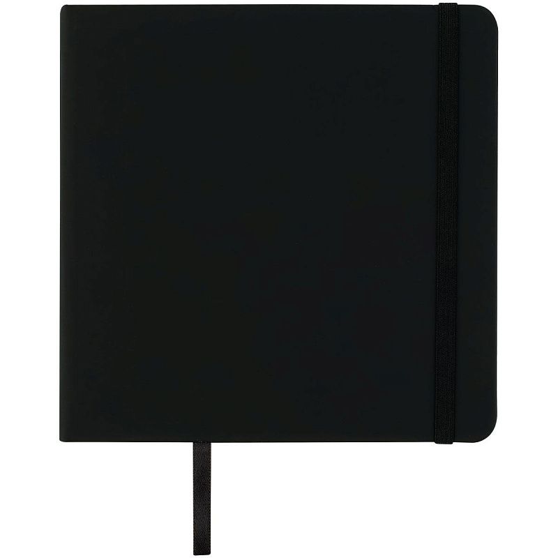 Скетчбук 80л., 150*150 Гамма "Студия", черный, твердая обложка, на резинке, черная, 140г/м2