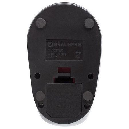 Точилка электрическая BRAUBERG "Delta", питание от 4 батареек АА, спиралевидное лезвие, 228421 
