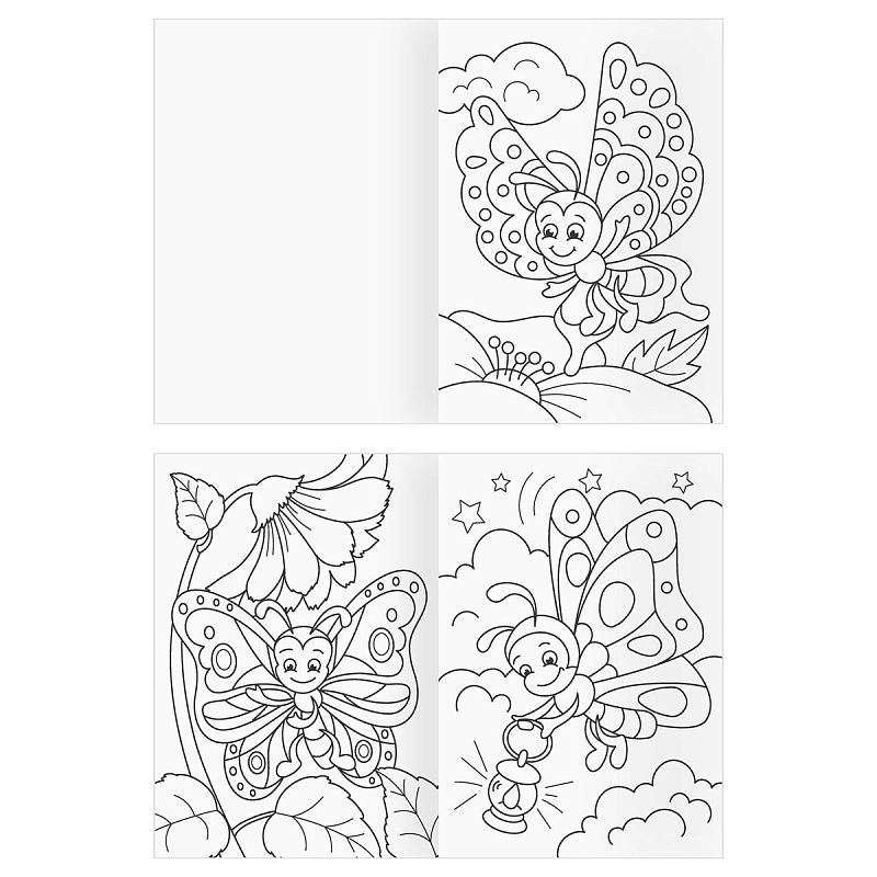 Раскраска А4, 8 стр., ТРИ СОВЫ "Сказочная раскраска"