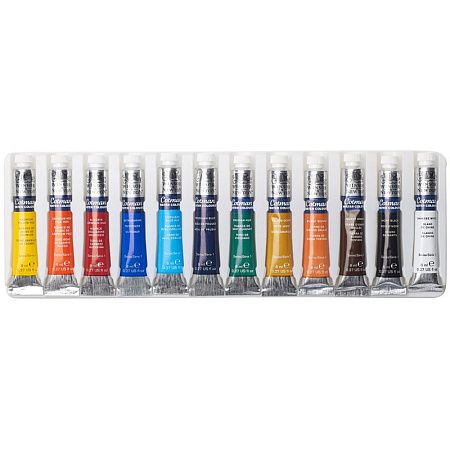 Акварель художественная Winsor&Newton "Cotman" для начинающих, 12цв., 8мл, туба, картонная коробка