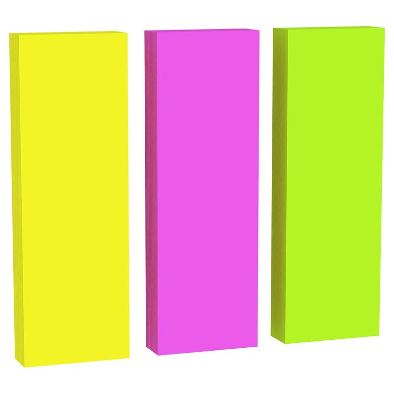Флажки-закладки Berlingo "Ultra Sticky", 25*75мм, 100л*3 неоновых цвета, европодвес