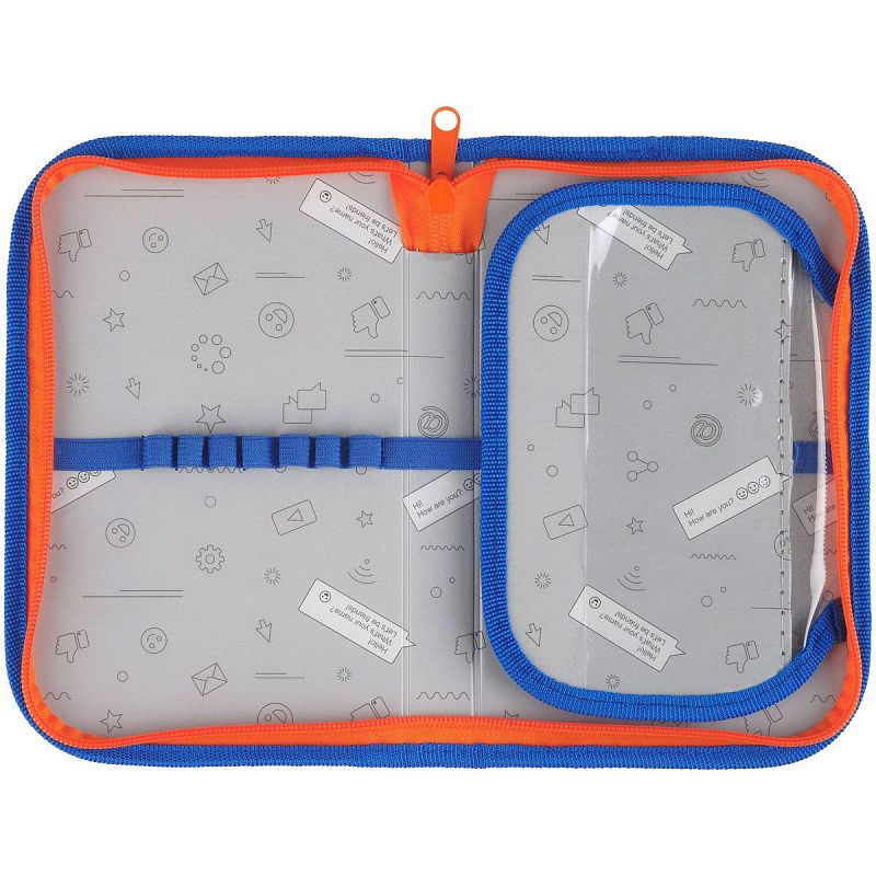 Пенал 1 отделение, 200*130 ArtSpace "Meow Space", доп. секция, ткань 