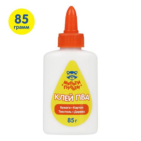 Клей ПВА Мульти-Пульти "Енот на Кубе", 85г, дисплей бокс