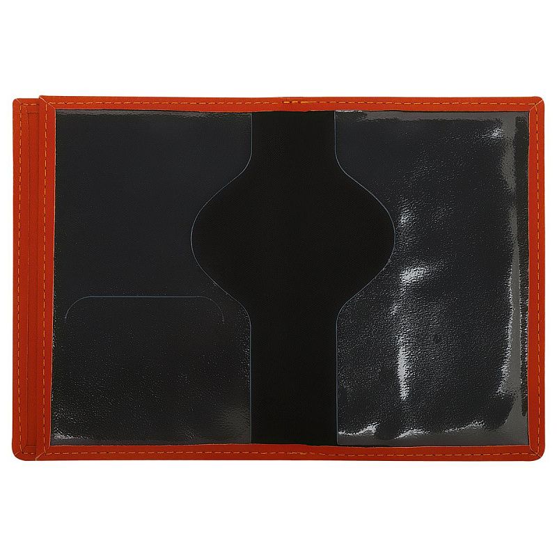 Обложка для автодокументов + паспорт OfficeSpace "AutoFiles", экокожа, терракот 