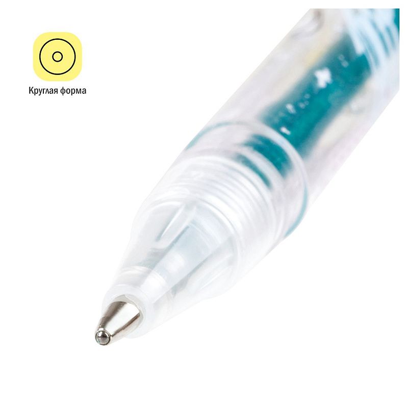 Набор гелевых ручек ArtSpace "Милые зверушки" 06цв., 1,0мм, с блестками, ПВХ чехол 