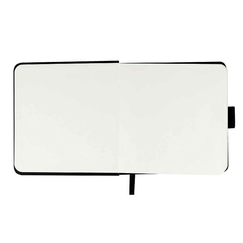 Скетчбук 100л., 120*120 Гамма "Студия", черный, твердая обложка, на резинке, слоновая кость, 110г/м2