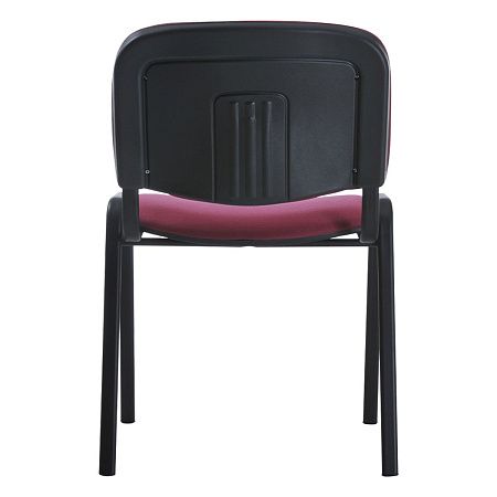 Стул Helmi HL-F01 "Изо", каркас черный, обивка ткань бордовая