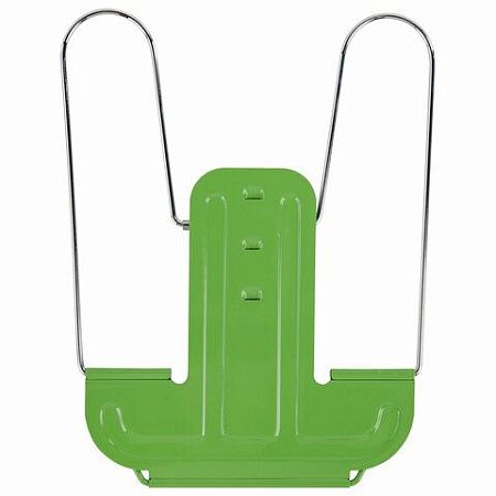 Подставка для книг и учебников BRAUBERG LINE+, металлическая, зеленая, европодвес, 238072 