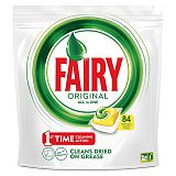 Капсулы для посудомоечной машины Fairy "Original. All in 1. Лимон", 84шт. 