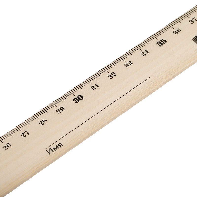 Линейка 40см Красин "Стандарт", дерево 