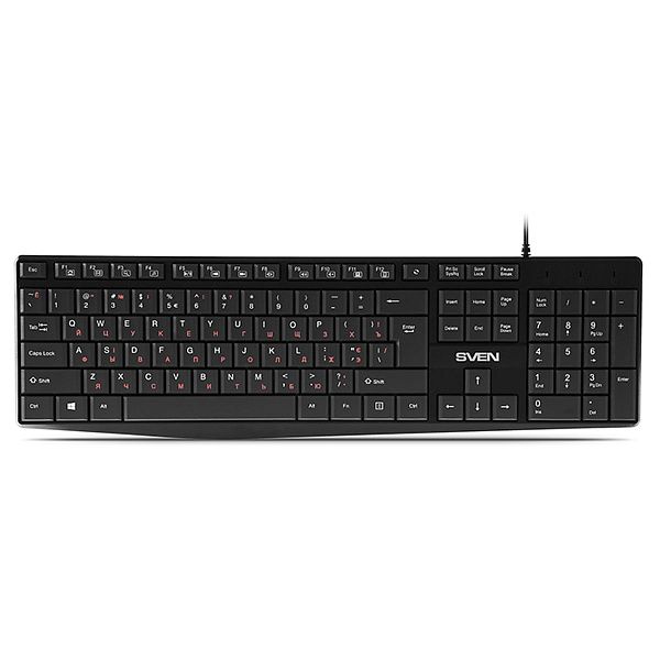 Клавиатура Sven KB-S305, USB, черный
