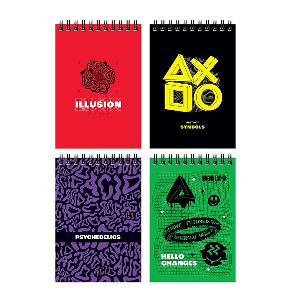 Блокнот А6 40л. на гребне BG "Illusion"