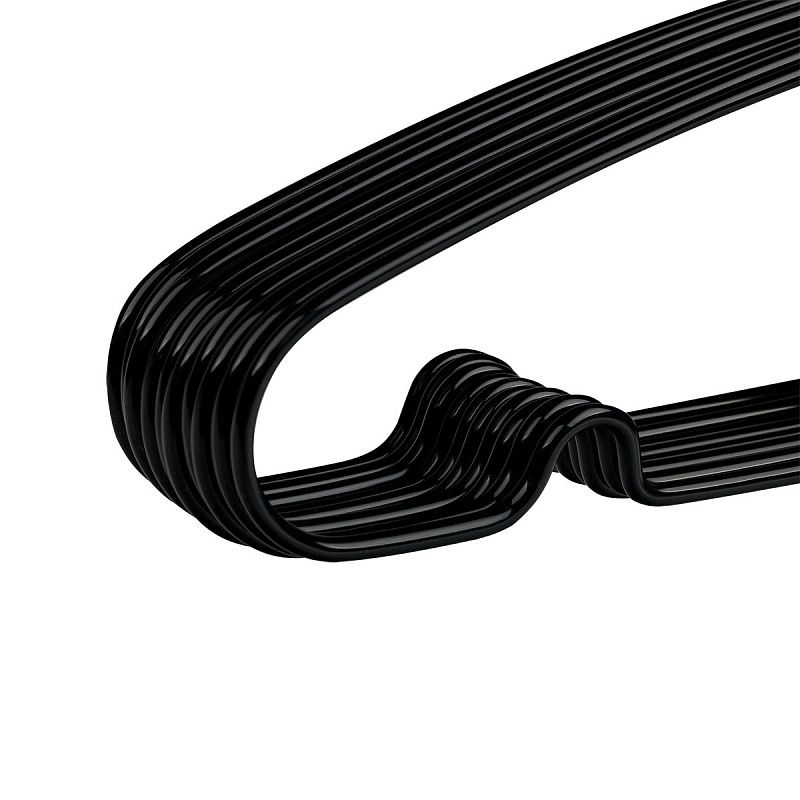 Вешалка-плечики OfficeClean, набор 10шт., металл/ПВХ, размер 48-50, цвет черный