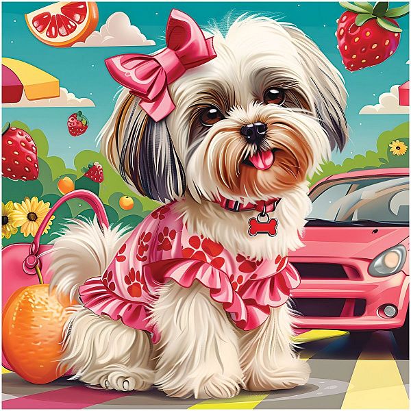 Пазл  64 эл. ТРИ СОВЫ "Модная ши-тцу"