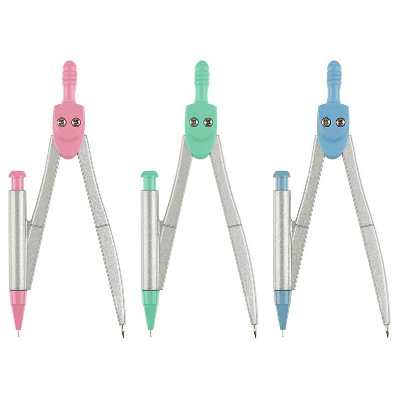 Набор чертежных инструментов ArtSpace, 7 предметов, циркуль 120мм,  пластиковый пенал, европодвес 