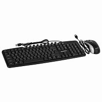 Набор проводной SONNEN KB-S110, USB, клавиатура 113 клавиш, мышь 3 кнопки, 1000 dpi, черный/серебристый, 513854 Набор проводной SONNEN KB-S110, USB, клавиатура 113 клавиш, мышь 3 кнопки, 1000 dpi, черный/серебристый, 513854
