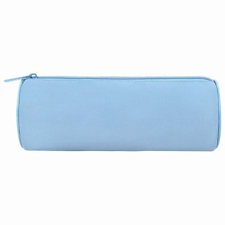 Пенал-тубус BRAUBERG, с эффектом Soft Touch, мягкий, Pastel blue, 272300 