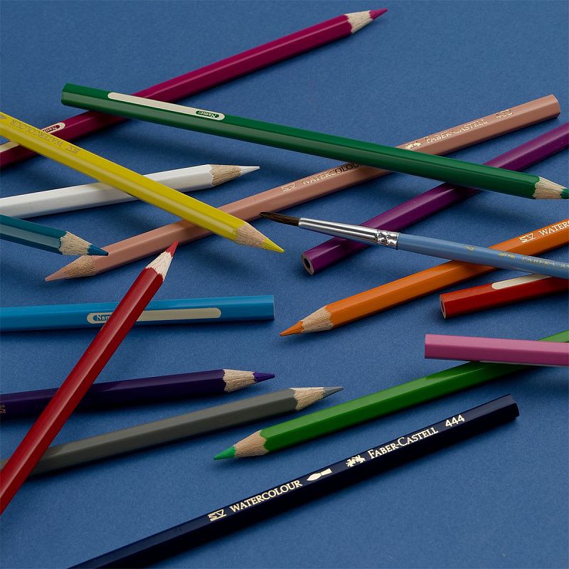 Карандаши акварельные Faber-Castell, 24цв+кисть, картон, европодвес