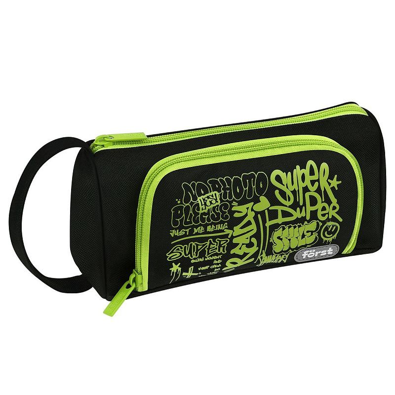 Пенал мягкий 1 отделение, 1 карман, 215*100*85 Först "Graffiti style", текстиль