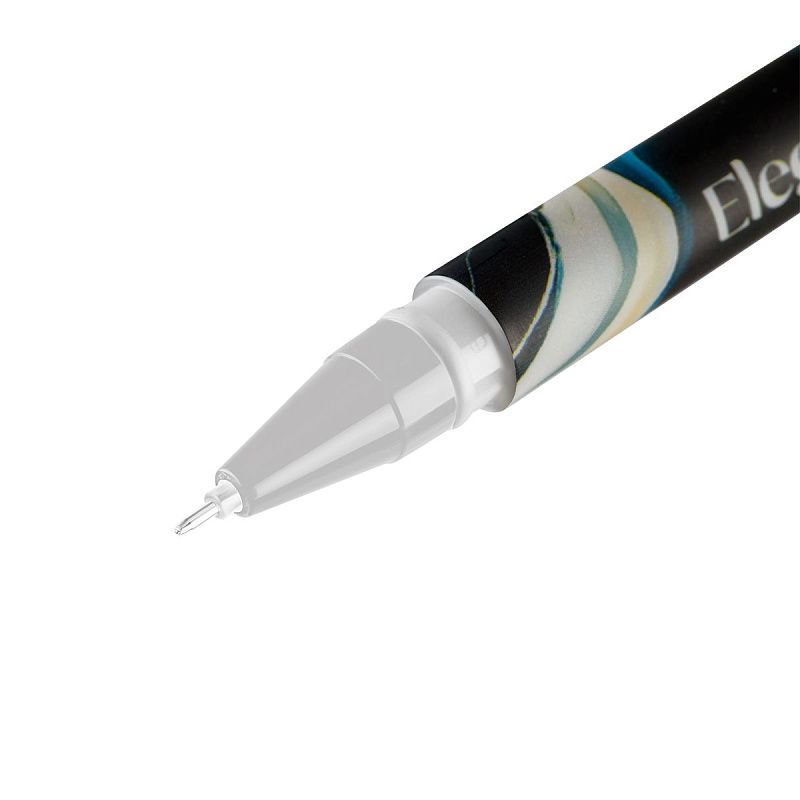 Ручка гелевая стираемая MESHU "Marble" синяя, 0,5мм, корпус ассорти 