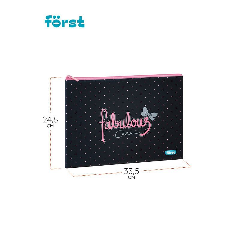 Папка с декоративными нашивками А4 Först "Royal style", 340*245 мм, 1 отделение, полиуретан 