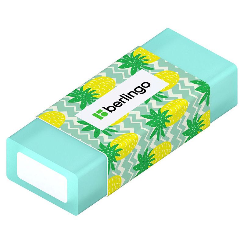 Ластик Berlingo "Funline. Fruits and Flowers", 4шт., прямоугольные, 50*20*11мм, блистер 