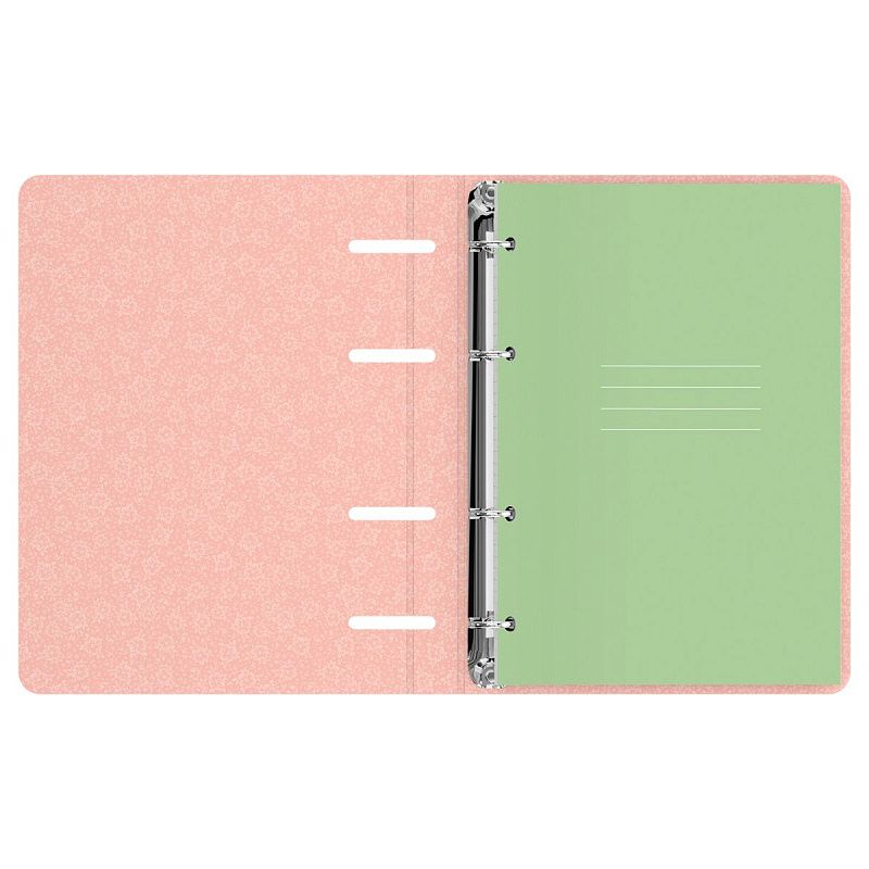 Тетрадь на кольцах А5, 120л., BG "Цветочный паттерн", картон, матовая ламинация, выб. лак