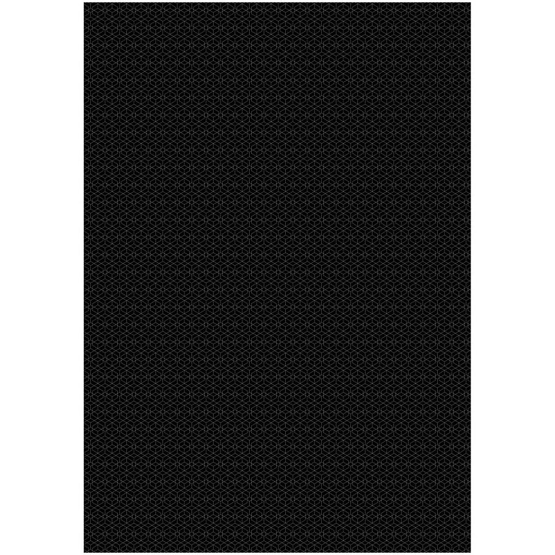 Упаковочная бумага глянц. 70*100см, MESHU "Pattern on black", 80г/м2, ассорти 5 дизайнов