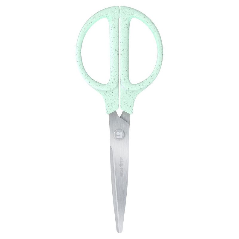 Ножницы Berlingo "Green Series" 17cм, зеленый, европодвес