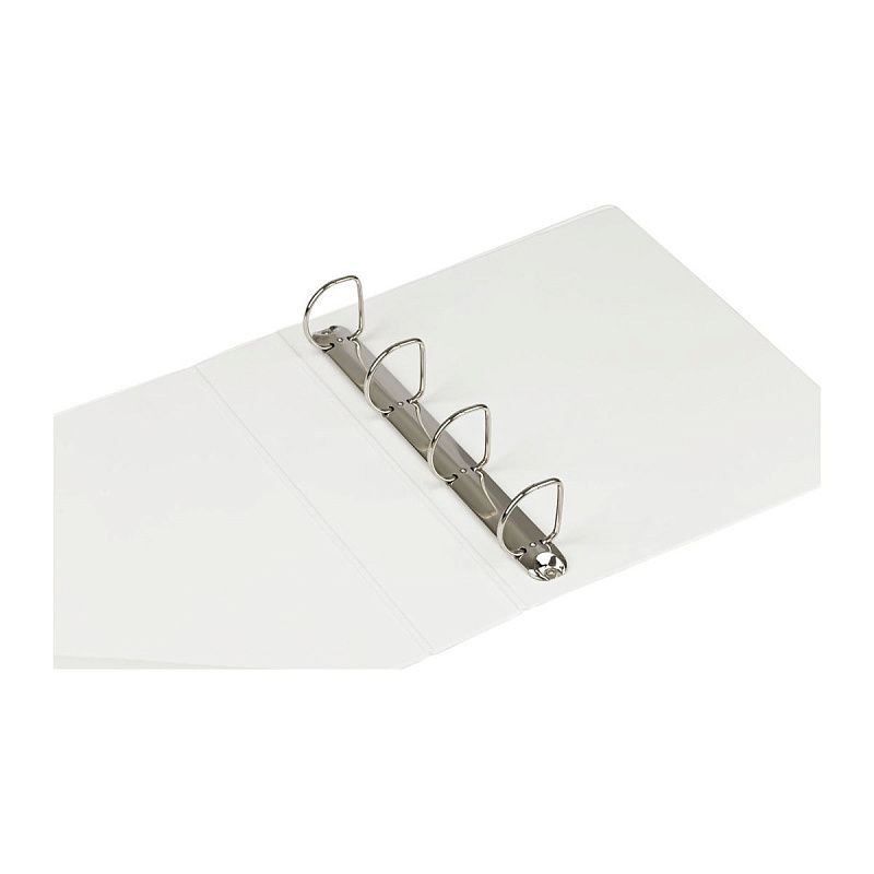 Папка на 4 кольцах OfficeSpace, панорама, 65мм, ПВХ, белая 