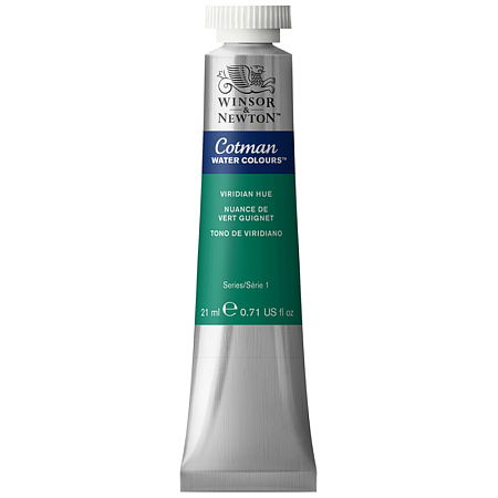 Акварель художественная Winsor&Newton "Cotman", 21мл, туба, виридиан