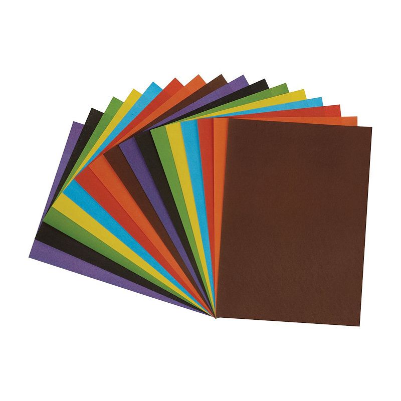 Цветная бумага офсетная А4, Мульти-Пульти, 16л., 8цв., в папке, "Приключения Енота"