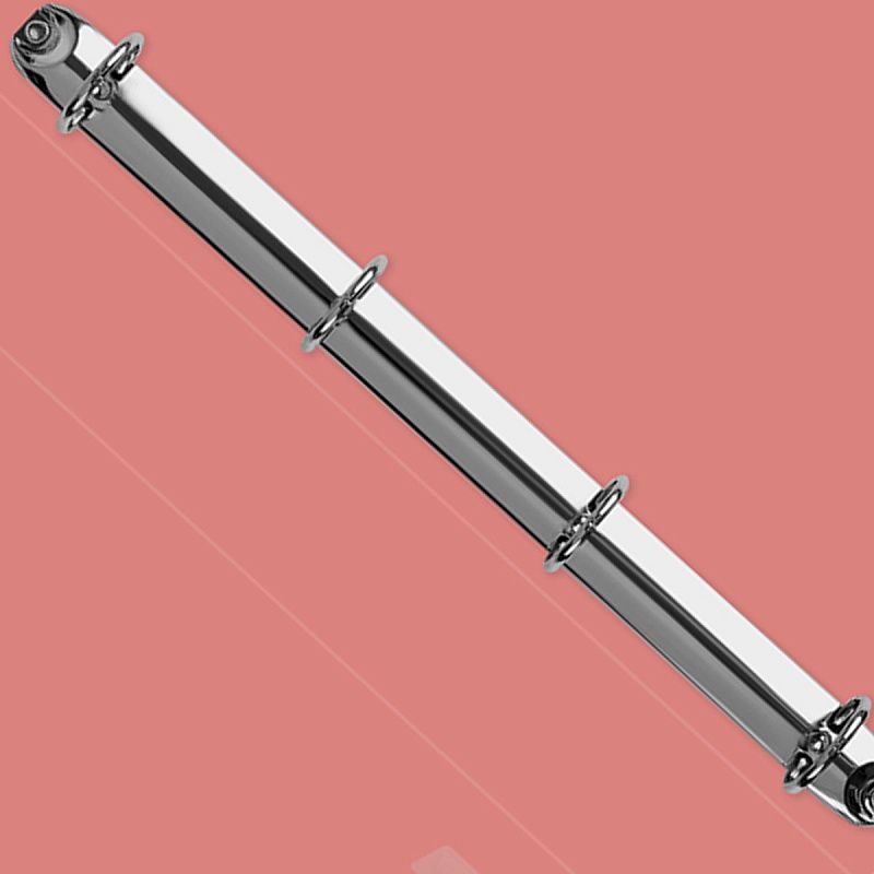 Папка на 4 кольцах СТАММ "Акцент" А4, 40мм, 800мкм, пластик, коралловая 