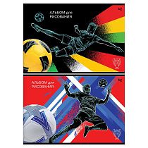 Альбом для рисования 12л., А4, на скрепке BG "Футбол"