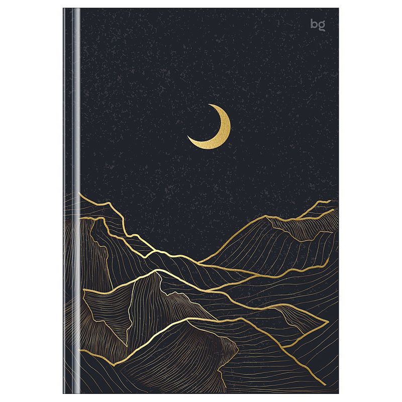 Бизнес-блокнот А5, 80л., евроформат, BG "Лунный свет", матовая ламинация, тиснение фольгой