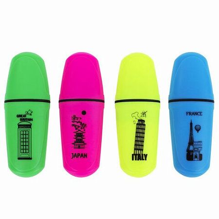 Текстовыделитель мини BRAUBERG "NEON Mini", АССОРТИ В ПЛАСТИКОВОЙ БАНКЕ, линия 1-5 мм, 152431 