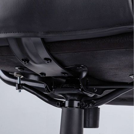 Кресло руководителя Helmi HL-ES01 "Extra Strong" повышенной прочности, экокожа черная, до 200кг