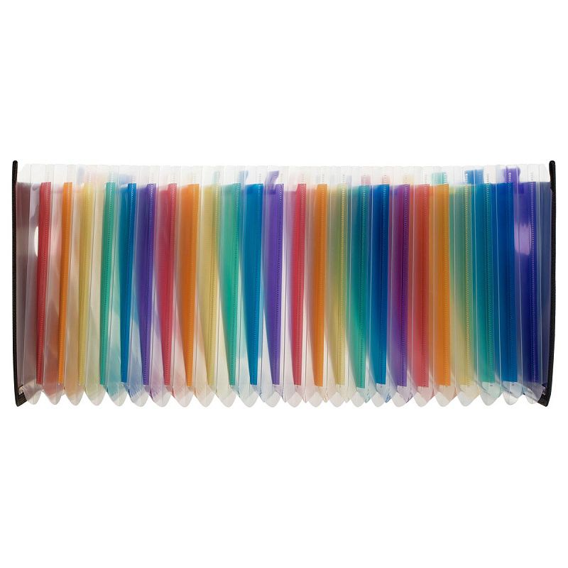 Лоток-органайзер для хранения документов СТАММ А4, 25 отделения,  черный 