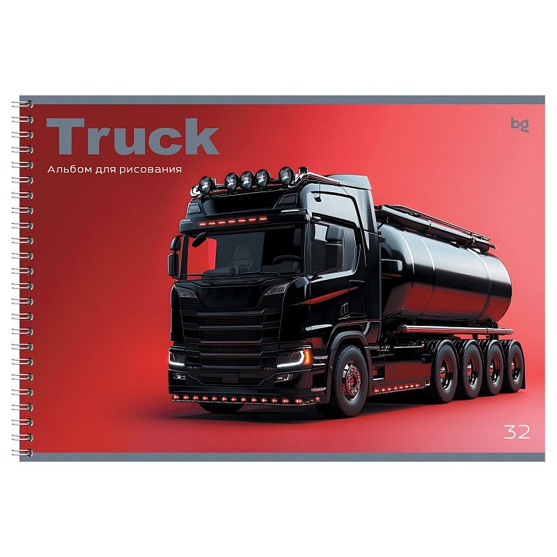 Альбом для рисования 32л., А4, на гребне BG "Truck"