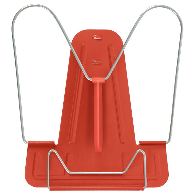 Подставка для книг СТАММ, металлическая, красная 